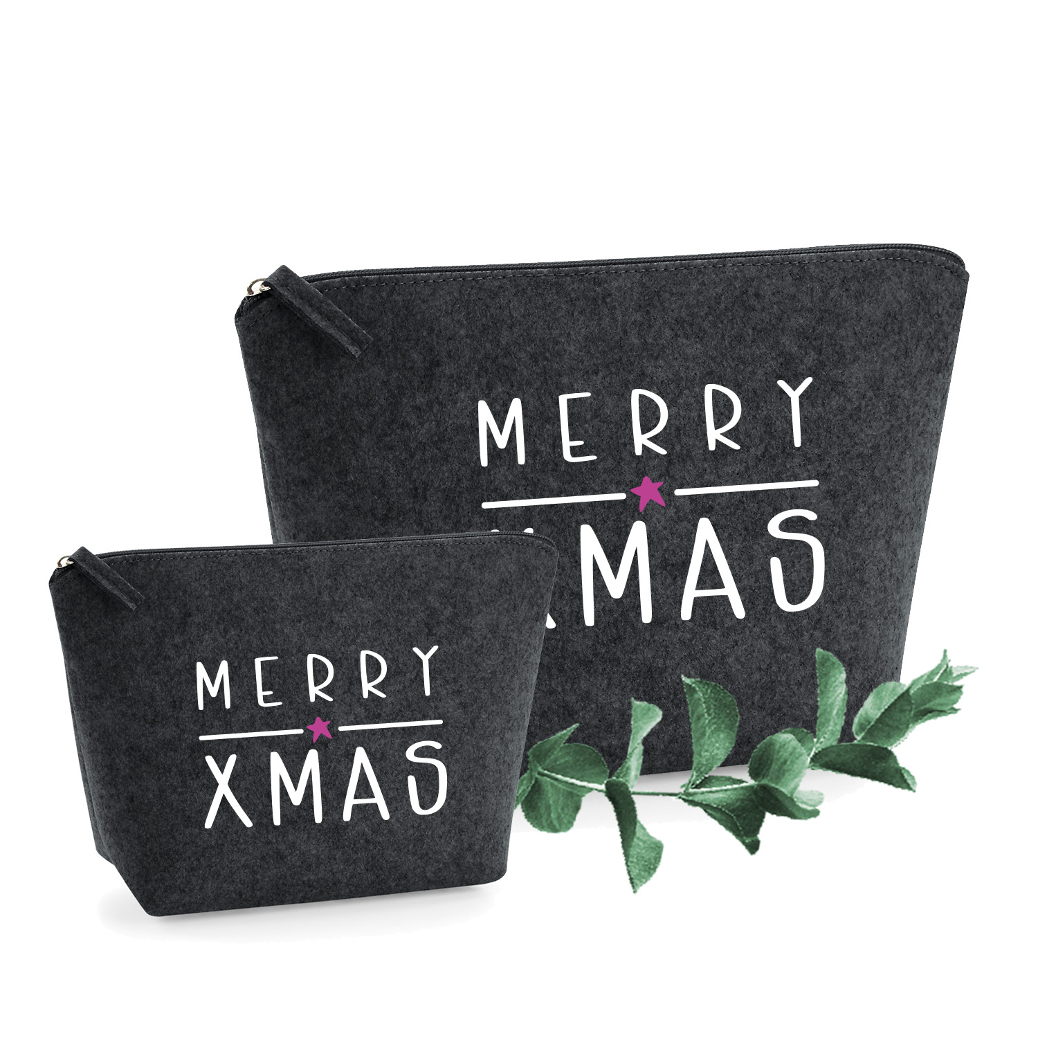 Filztasche "Merry Xmas" – Perfekt für Geldgeschenke zu Weihnachten