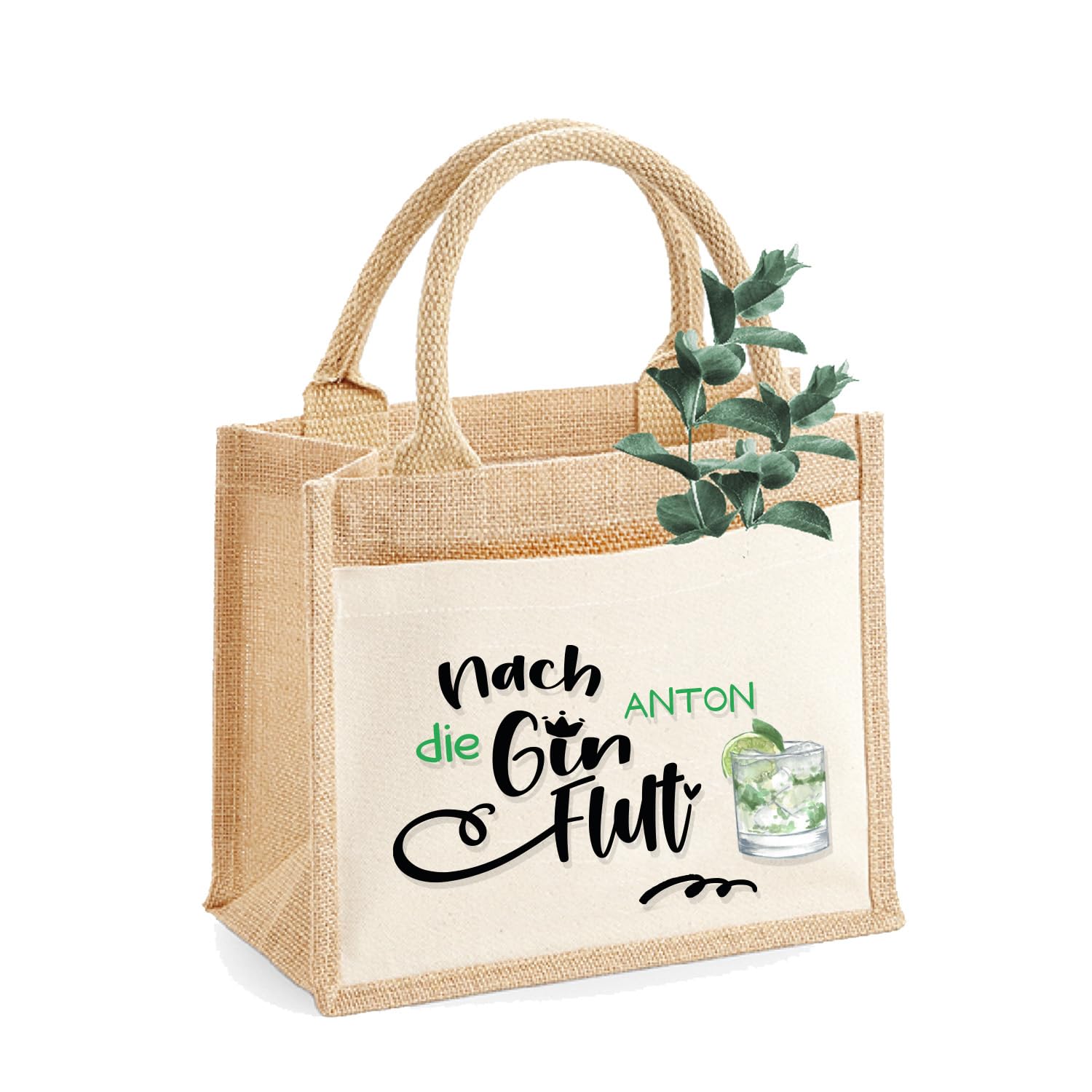 Jute-Tasche "Nach mir die Gin-Flut" | Größe S 