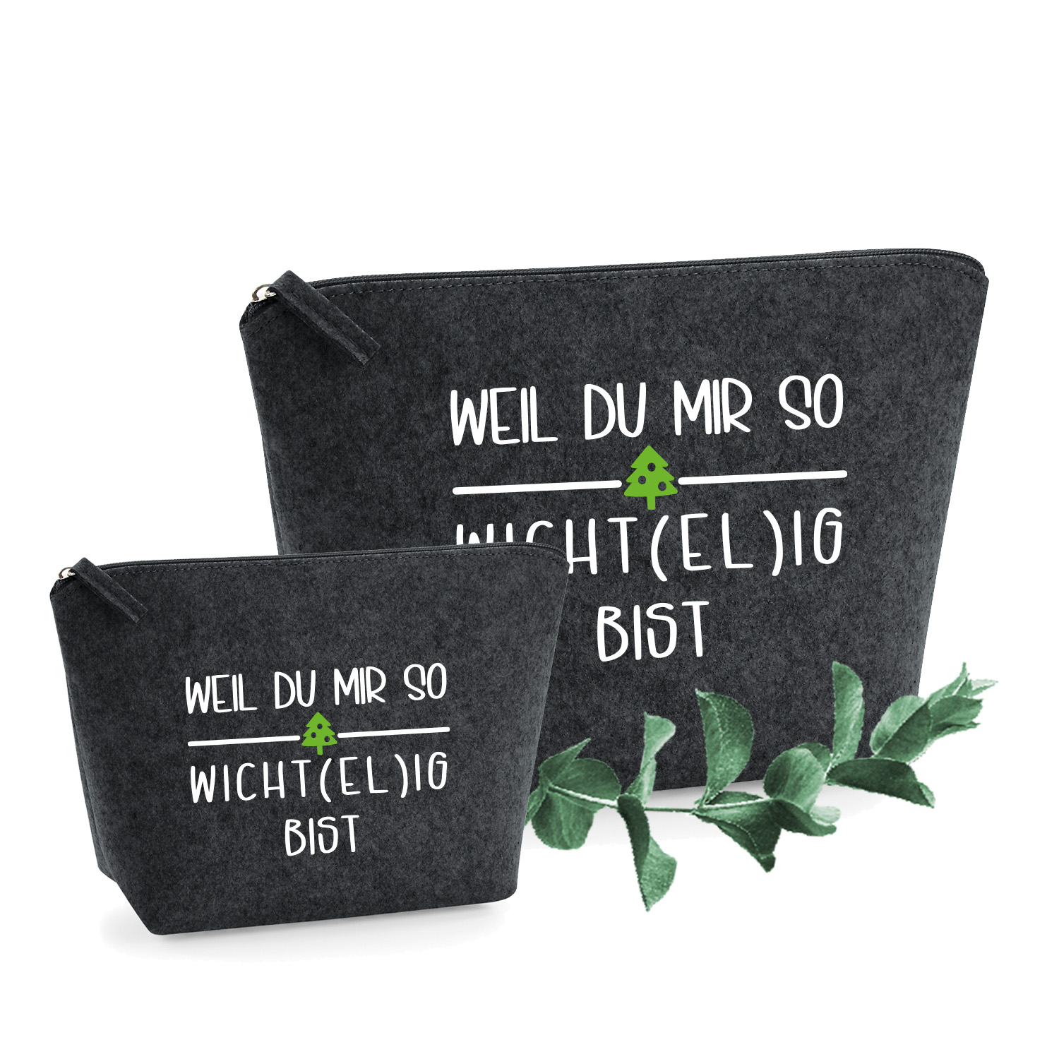 Filztasche "Weil du mir so wichtelig bist" – Perfekt für Geldgeschenke zu Weihnachten