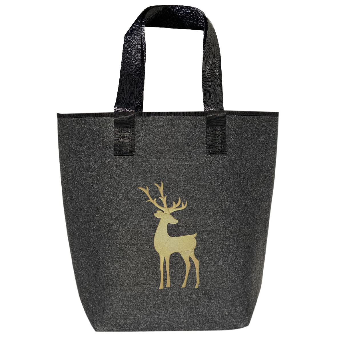 Filztasche "bestickt" Hirsch-Clean Farbe personalisiert | Shopper | Einkaufstasche | hochwertig verarbeitet Gr. 44x26cm | Freundschaft-Geschenke