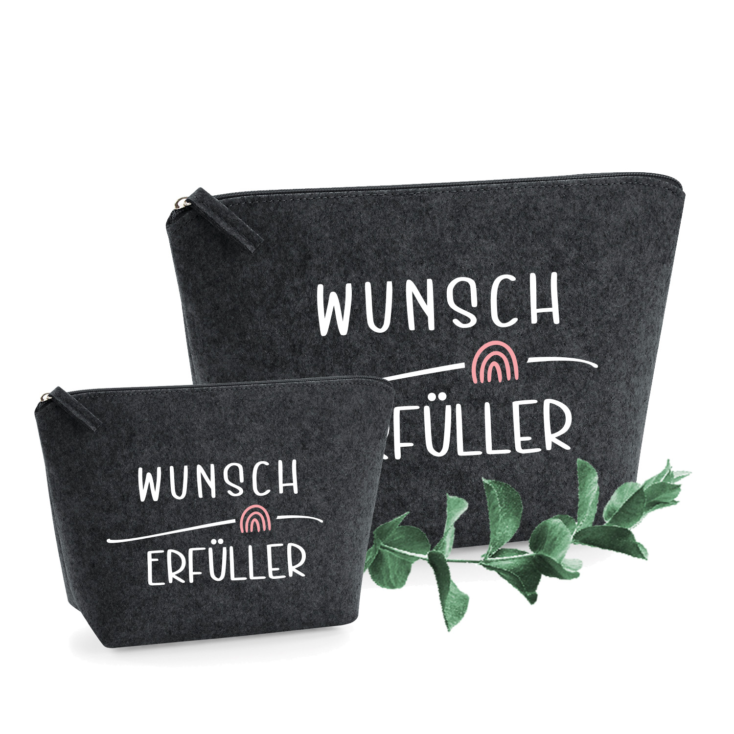 Filztasche "Wunscherfüller" – Perfekt für Geldgeschenke zu vielen verschiedenen Anlässen - Checkt die Icons
